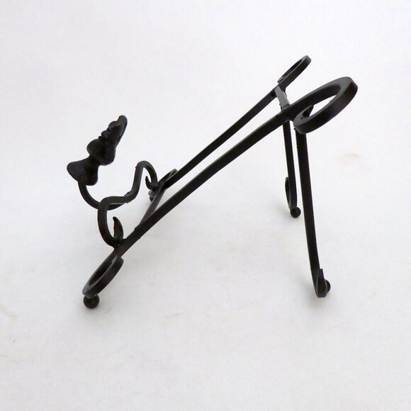 NEW ROOSTER CHICKEN BLACK CAST IRON COOKBOOK RECIPE STAND EASEL HOLDER - Picture 3 of 8